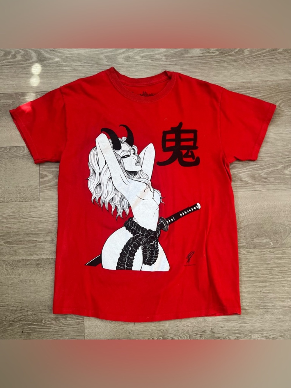 Threadless Red Graphic Logo Tee
